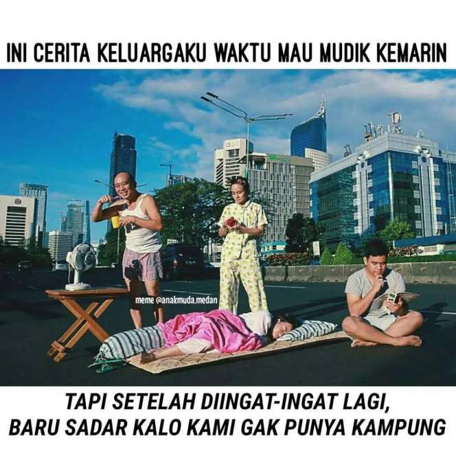 13 Meme Kocak Tentang Mudik Lebaran Ini Bikin Terpingkal-Pingkal, Auto Rindu Kampung!