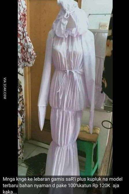 Potret Baju Lebaran Paling Nyeleneh, Modelnya Bikin Ngakak Parah!