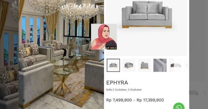 Perabotan Rumah Tasyi Athasyia yang Punya Harga Fantastis, Lampu Gantung Saja Segini Banderolnya