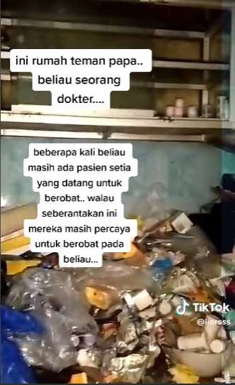 Penampakan Rumah Viral Milik Dokter yang Hidup Sebatang Kara, Dulu Dipenuhi Kemegahan Kini Banyak Tumpukan Sampah!