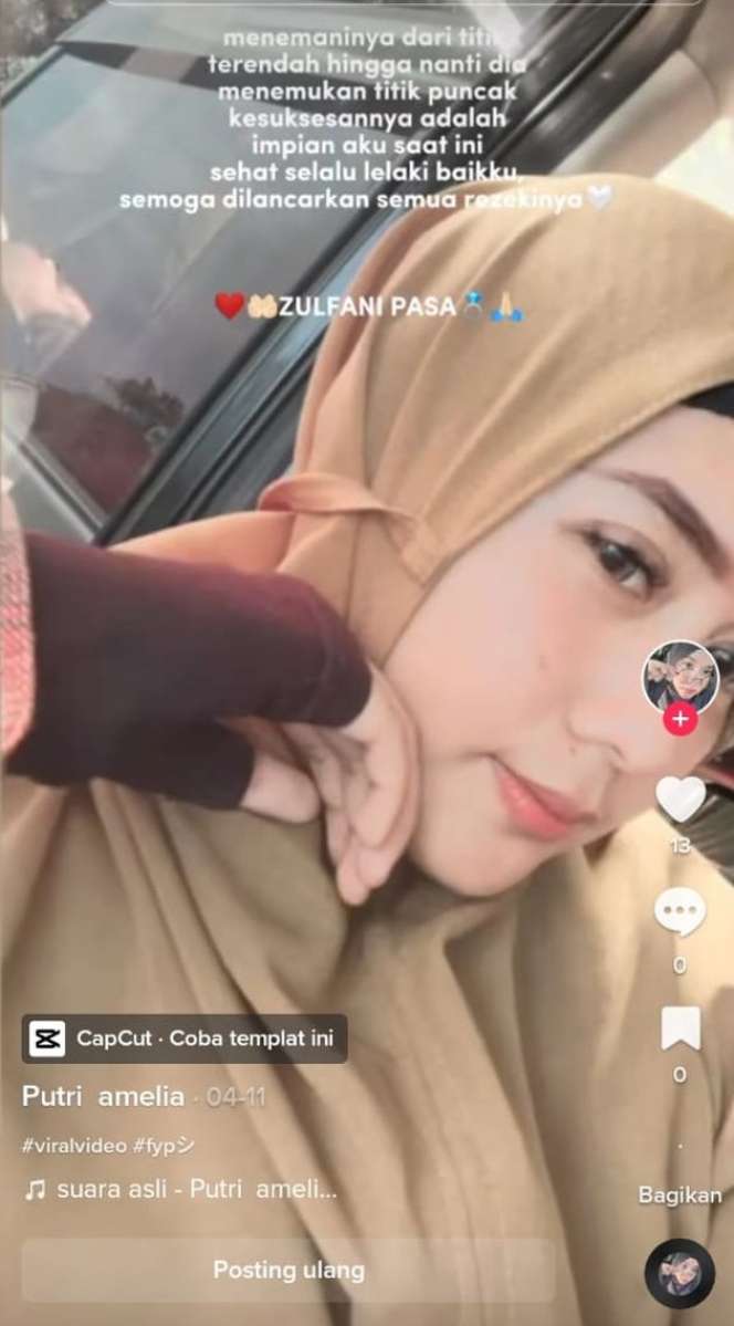 Potret Putri Amelia, Istri Ikal Laskar Pelangi Disebut 'Dijual' oleh Suami