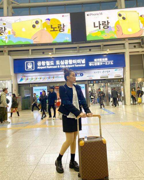 OOTD Ayu Ting Ting Saat Liburan di Korea, Wajah Polosnya Jadi Sorotan