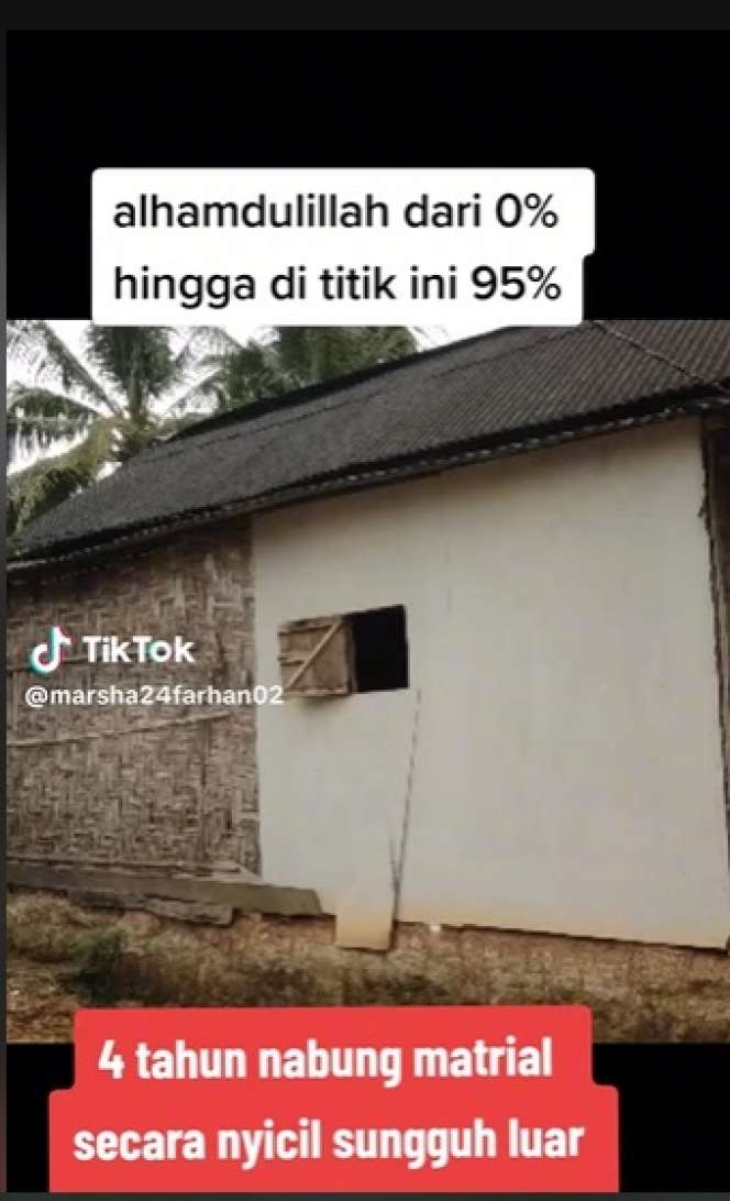 Potret Pembangunan Rumah Sedari Nol Selama 4 Tahun, Perjuangannya Bikin Haru, Endingnya Ternyata…
