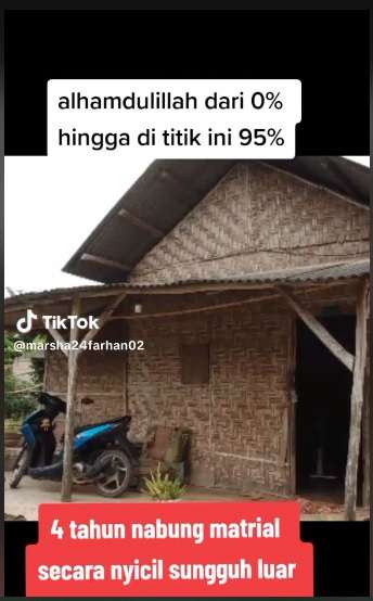 Potret Pembangunan Rumah Sedari Nol Selama 4 Tahun, Perjuangannya Bikin Haru, Endingnya Ternyata…