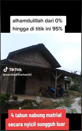 Potret Pembangunan Rumah Sedari Nol Selama 4 Tahun, Perjuangannya Bikin Haru, Endingnya Ternyata…