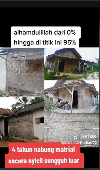 Potret Pembangunan Rumah Sedari Nol Selama 4 Tahun, Perjuangannya Bikin Haru, Endingnya Ternyata…