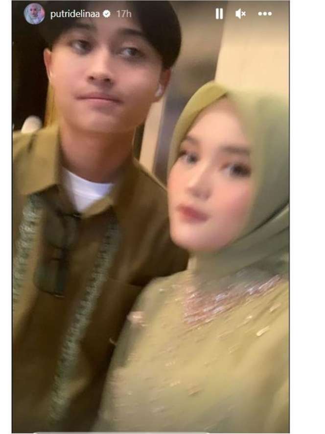 Potret Putri Delina di Lamaran Rizky Febian, Wajah Cantiknya Bikin Salfok