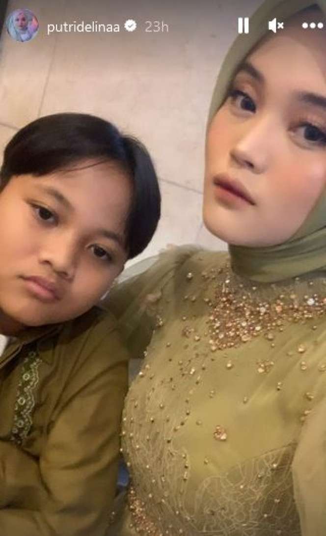 Potret Putri Delina di Lamaran Rizky Febian, Wajah Cantiknya Bikin Salfok