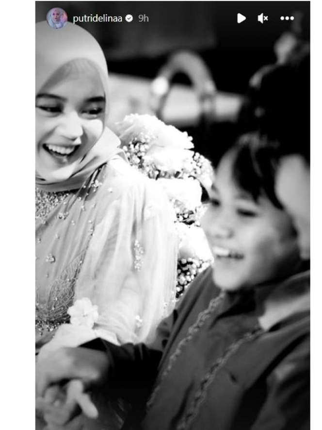 Potret Putri Delina di Lamaran Rizky Febian, Wajah Cantiknya Bikin Salfok