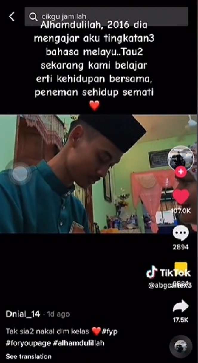 Berawal dari Ucapan Selamat Ulang Tahun, Kisah Cinta Murid dan Guru Beda Usia 26 Tahun Ini Berakhir di Pelaminan!