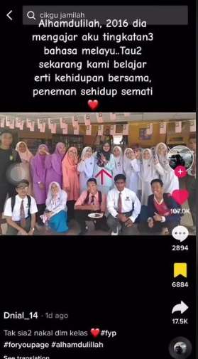 Berawal dari Ucapan Selamat Ulang Tahun, Kisah Cinta Murid dan Guru Beda Usia 26 Tahun Ini Berakhir di Pelaminan!