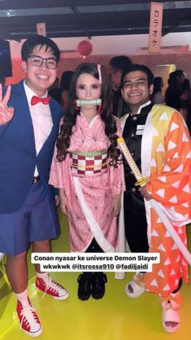 16 Gaya Artis Cosplay Anime di Pesta Ultah BCL & Vidi Aldiano, Anya Geraldine Paling Disorot, Berani Banget!