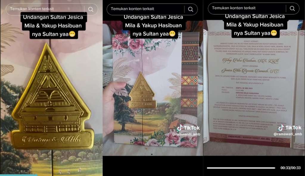10 Adu Mewah Undangan Pernikahan Artis Indonesia, Jessica Mila Tema Batak, Dalamnya Ada Emas!