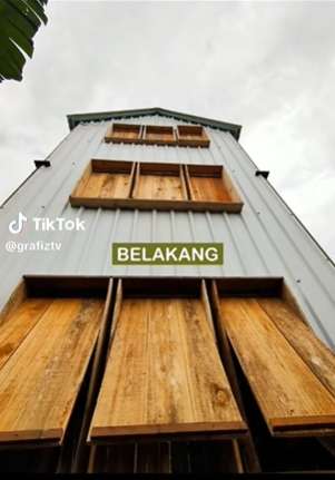 Penampakan Rumah Susun dari Kayu yang Viral, Dalamnya Bak Hotel Berbintang, Netizen Ngeri-Ngeri Sedap!