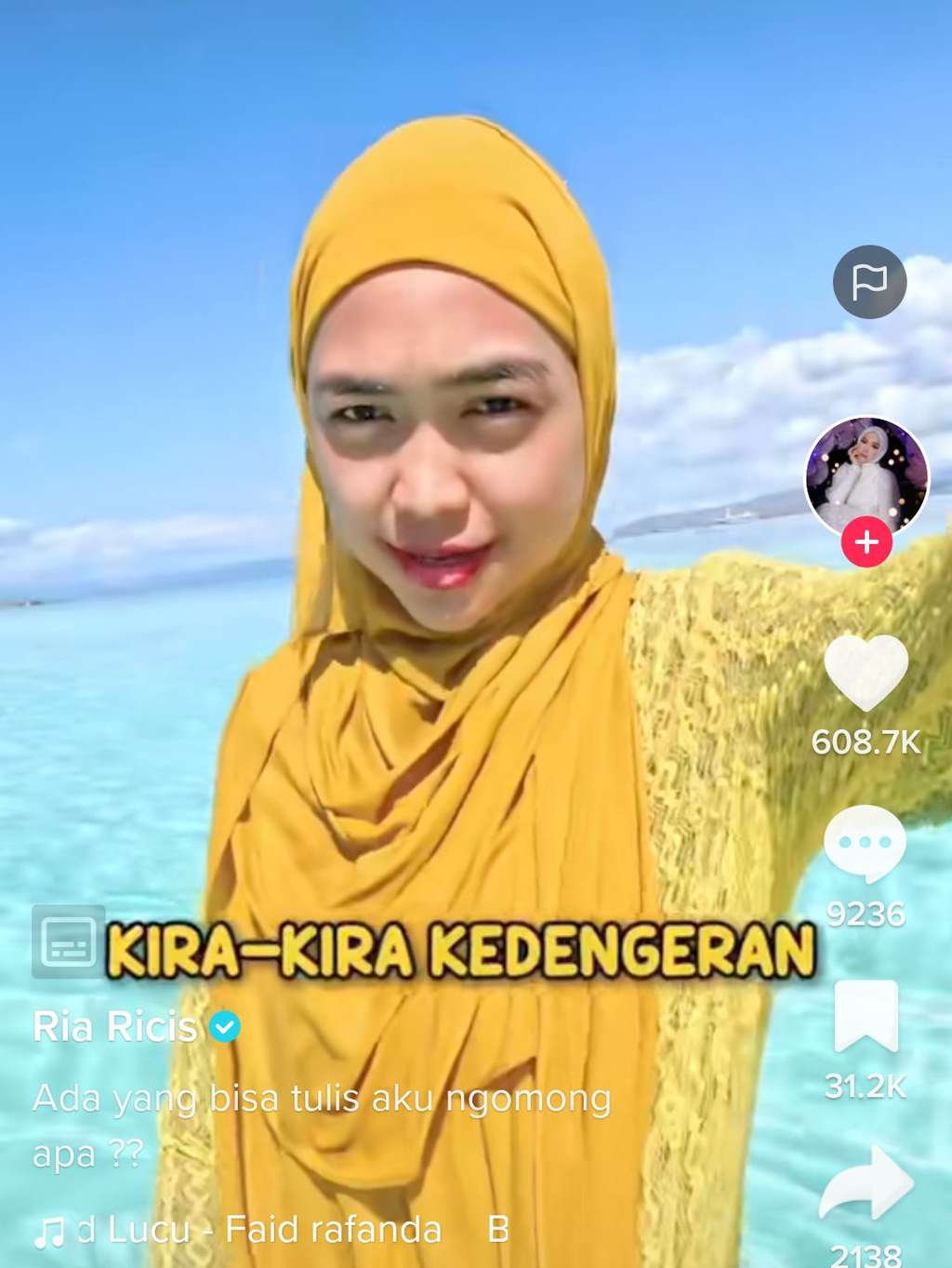 Potret Ria Ricis Challenge Menyelam Sambil Ngomong, Ekspresi Wajahnya Tak Terkontrol