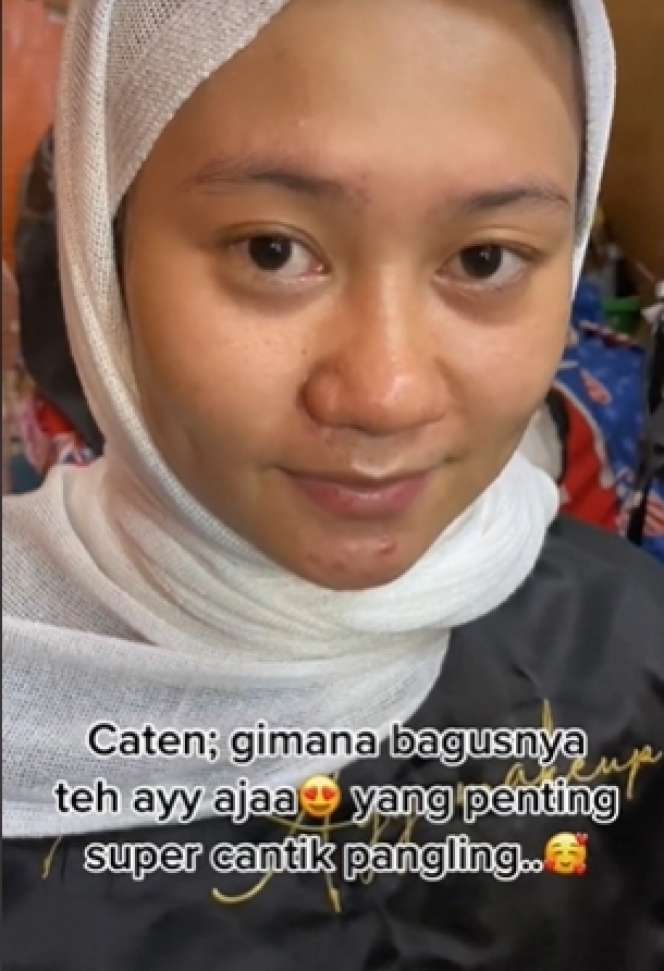 Transformasi Wanita Kucel Makeup Ala Pengantin Sunda ini Bikin Syok, Mirip Dinda Hauw Saat Nikah!