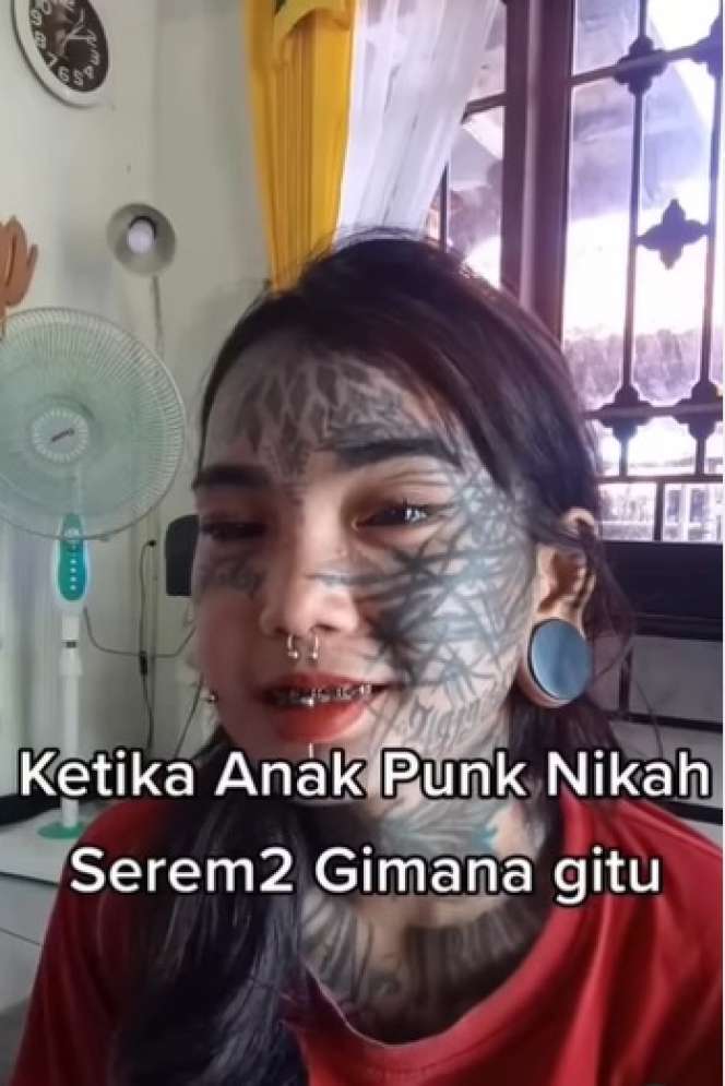 Potret Transformasi Makeup Anak Punk Saat Menikah, Awalnya Seram Endingnya Bikin Melongo, Bak Bumi dan Langit!