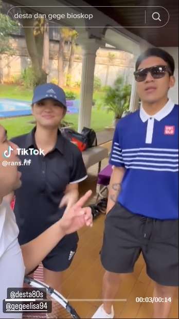 10 Potret Kebersamaan Desta Mahendra & Gege Elisa yang Baru Terungkap, Ternyata Sering Main Tenis Bareng!