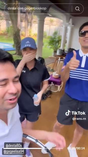 10 Potret Kebersamaan Desta Mahendra & Gege Elisa yang Baru Terungkap, Ternyata Sering Main Tenis Bareng!