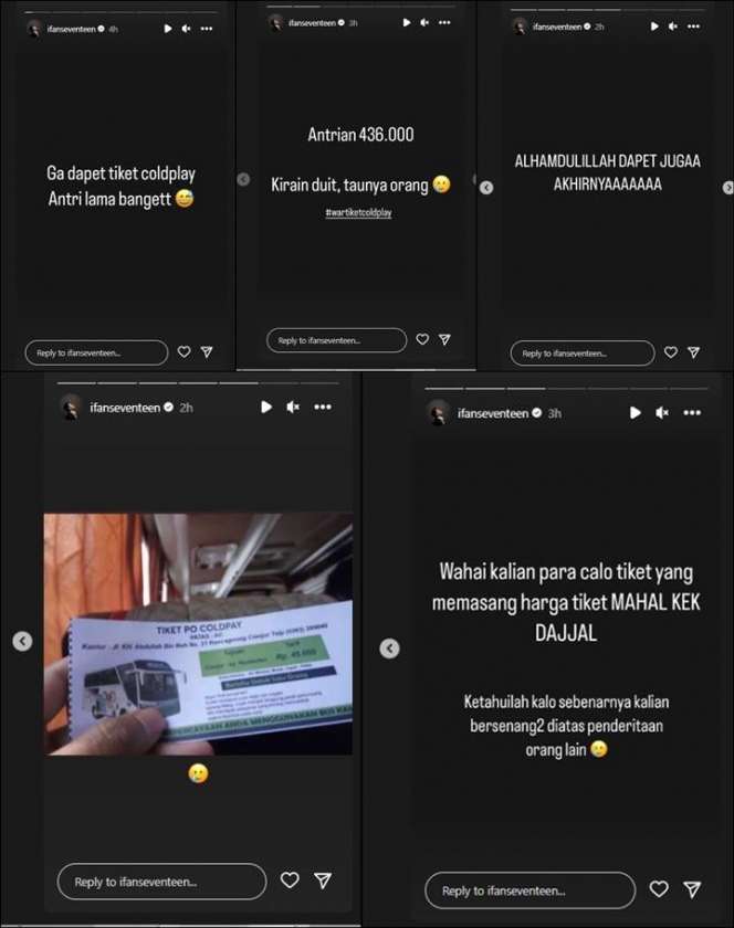 Ekspresi Para Artis Ikut War Tiket Coldplay, Ernest Prakasa Paling Beruntung
