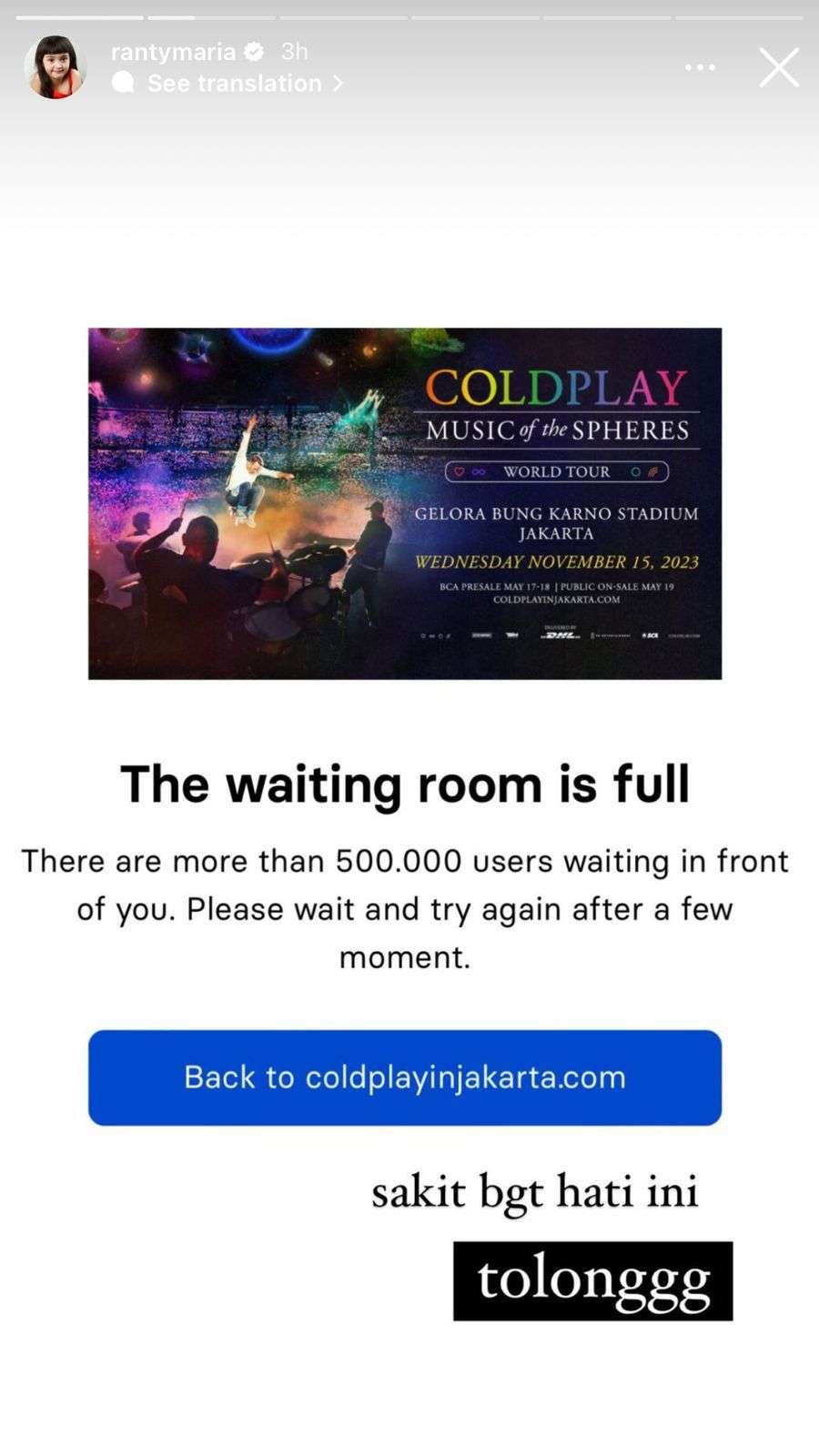 Ekspresi Para Artis Ikut War Tiket Coldplay, Ernest Prakasa Paling Beruntung