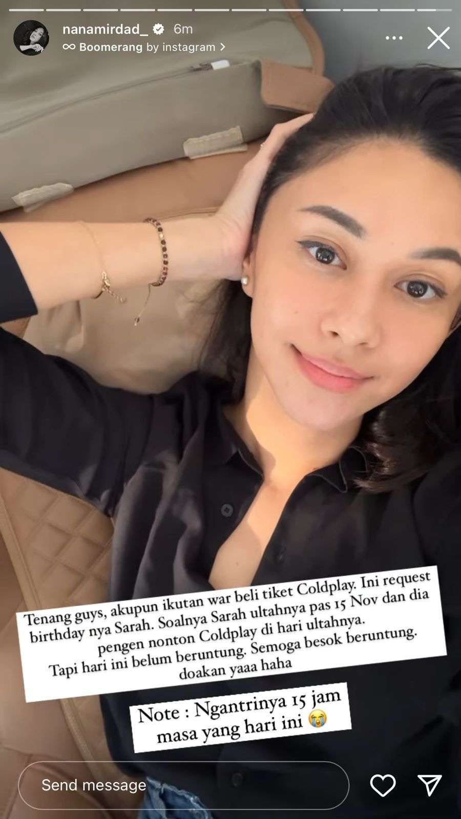 Ekspresi Para Artis Ikut War Tiket Coldplay, Ernest Prakasa Paling Beruntung