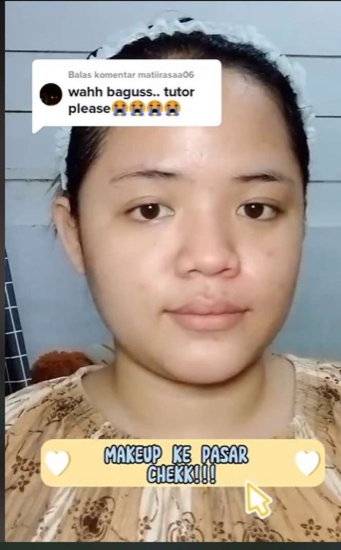 Wanita Ini Bagikan Tutorial Makeup ke Pasar, Hasilnya Malah Bikin Syok, Bak Anime Hidup!