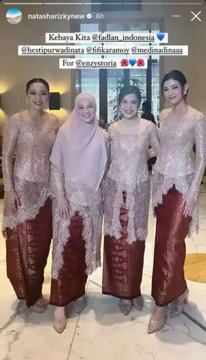 Foto Bareng Desta Dipernikahan Enzy, Natasha Rizki Beri Simbol Begini, Jadi Sorotan