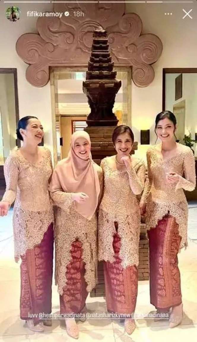Foto Bareng Desta Dipernikahan Enzy, Natasha Rizki Beri Simbol Begini, Jadi Sorotan