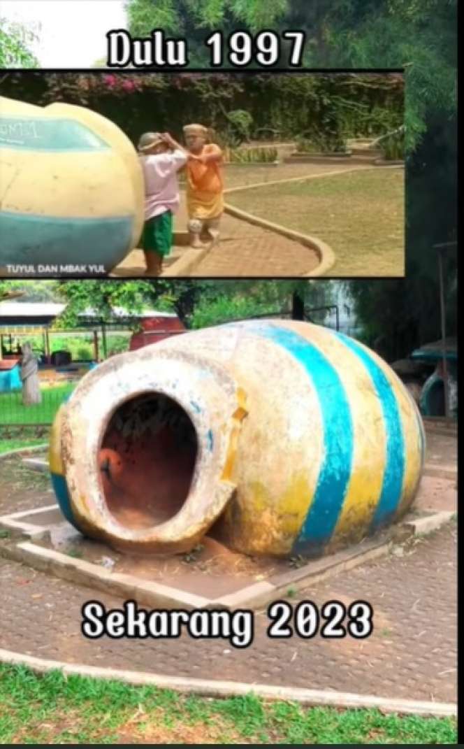 Potret Dulu VS Sekarang Taman Bermain Lokasi Syuting Sinetron `Tuyul dan Mbak Yul`, Vibes 90-an Bikin Nostalgia!
