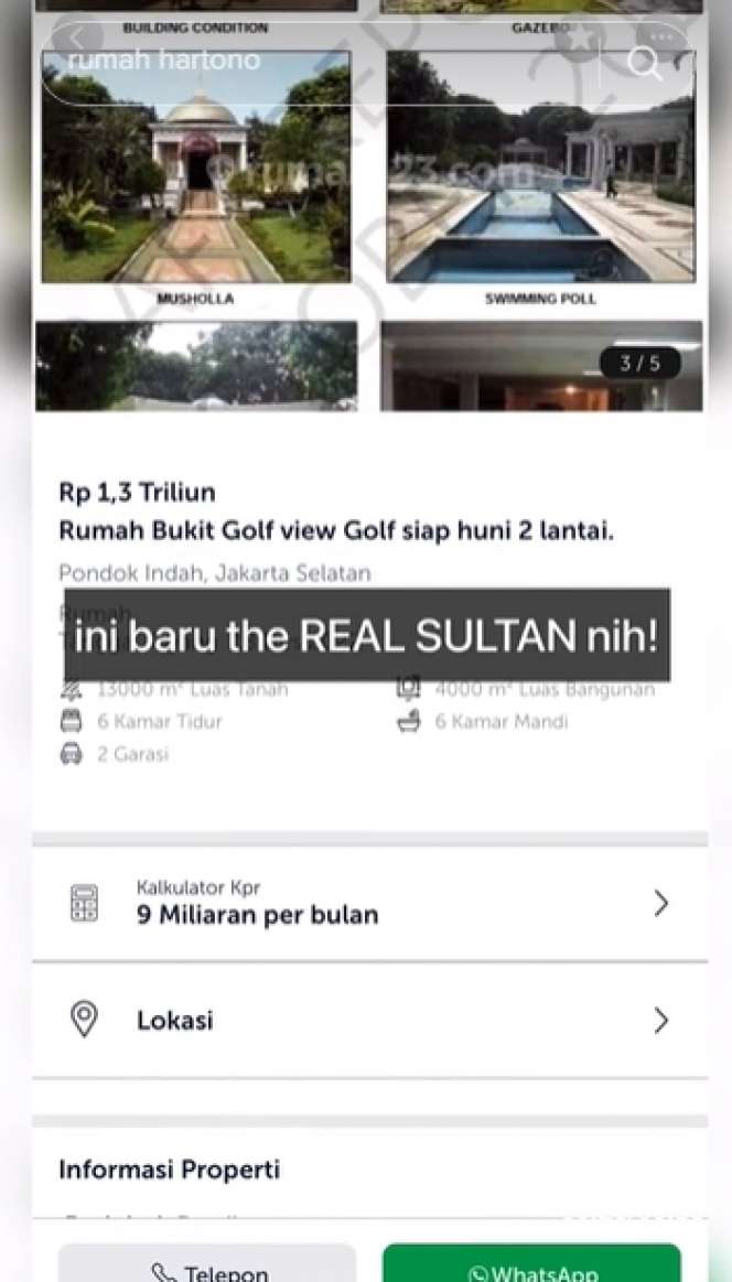 8 Potret Rumah Terpanjang di SCBD Harga Rp1 Triliun, Bisa Dicicil Rp8 Miliar Perbulan, Istana di Dunia Nyata!