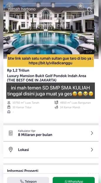 8 Potret Rumah Terpanjang di SCBD Harga Rp1 Triliun, Bisa Dicicil Rp8 Miliar Perbulan, Istana di Dunia Nyata!