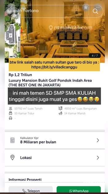 8 Potret Rumah Terpanjang di SCBD Harga Rp1 Triliun, Bisa Dicicil Rp8 Miliar Perbulan, Istana di Dunia Nyata!
