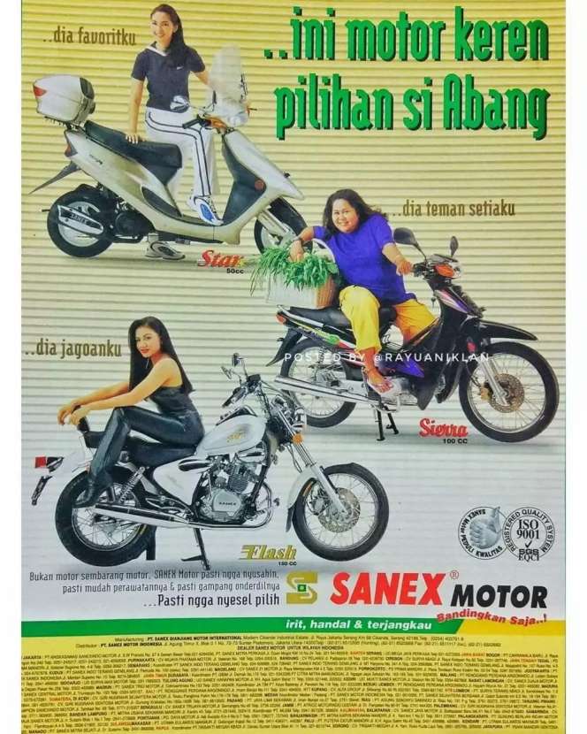 Potret Gaya Seleb Jadi Bintang Iklan Kendaraan Jadul, Ada yang Bisa Tebak?