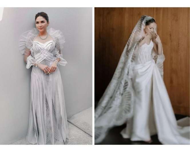 Potret Adu Gaya Resepsi Enzy Storia VS Jessica Mila