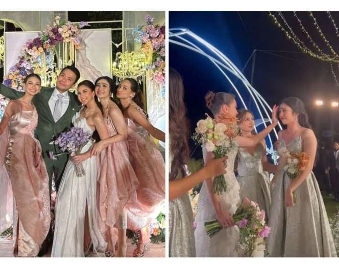 Potret Adu Gaya Resepsi Enzy Storia VS Jessica Mila