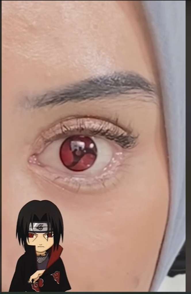 Wanita Ini Pasang Mata Sharingan ala Anime Naruto, Ternyata Ada Kisah Haru Dibaliknya, Netizen: `Berdamai dengan Diri Sendiri`