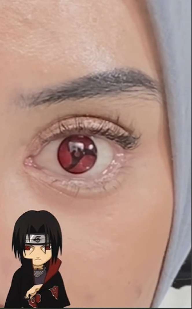 Wanita Ini Pasang Mata Sharingan ala Anime Naruto, Ternyata Ada Kisah Haru Dibaliknya, Netizen: `Berdamai dengan Diri Sendiri`
