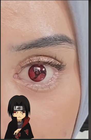 Wanita Ini Pasang Mata Sharingan ala Anime Naruto, Ternyata Ada Kisah Haru Dibaliknya, Netizen: `Berdamai dengan Diri Sendiri`