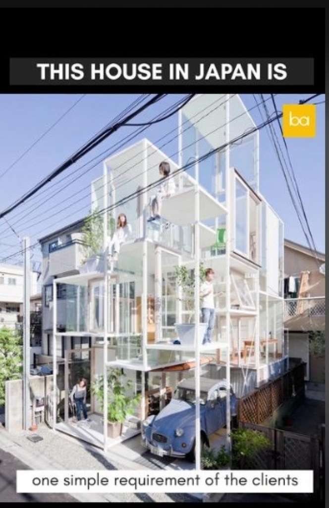 Penampakan Rumah Transparan yang Bisa Tembus Pandang, Tampilannya Super Unik, Terinspirasi Dari Pohon!