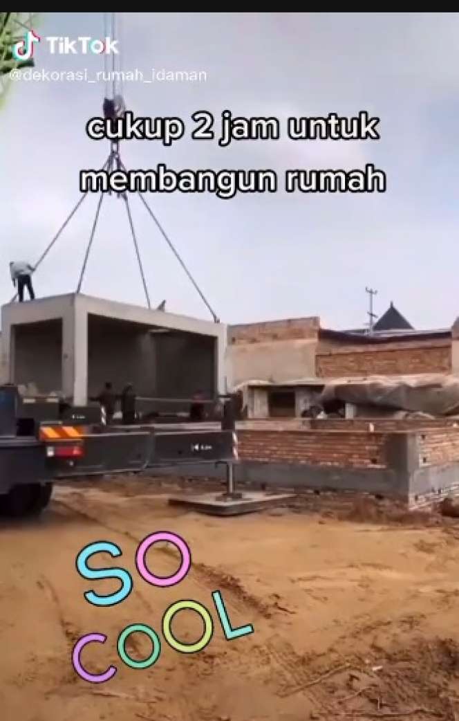 Tak Perlu Waktu Lama, Pembangunan Rumah Ini Hanya Butuh 2 Jam, Hasilnya Boleh Diadu!
