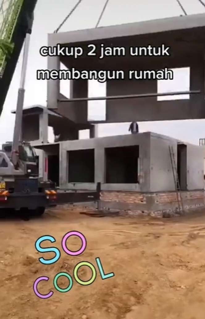 Tak Perlu Waktu Lama, Pembangunan Rumah Ini Hanya Butuh 2 Jam, Hasilnya Boleh Diadu!