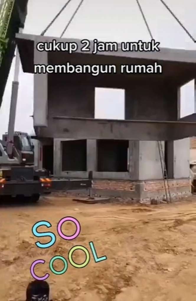 Tak Perlu Waktu Lama, Pembangunan Rumah Ini Hanya Butuh 2 Jam, Hasilnya Boleh Diadu!