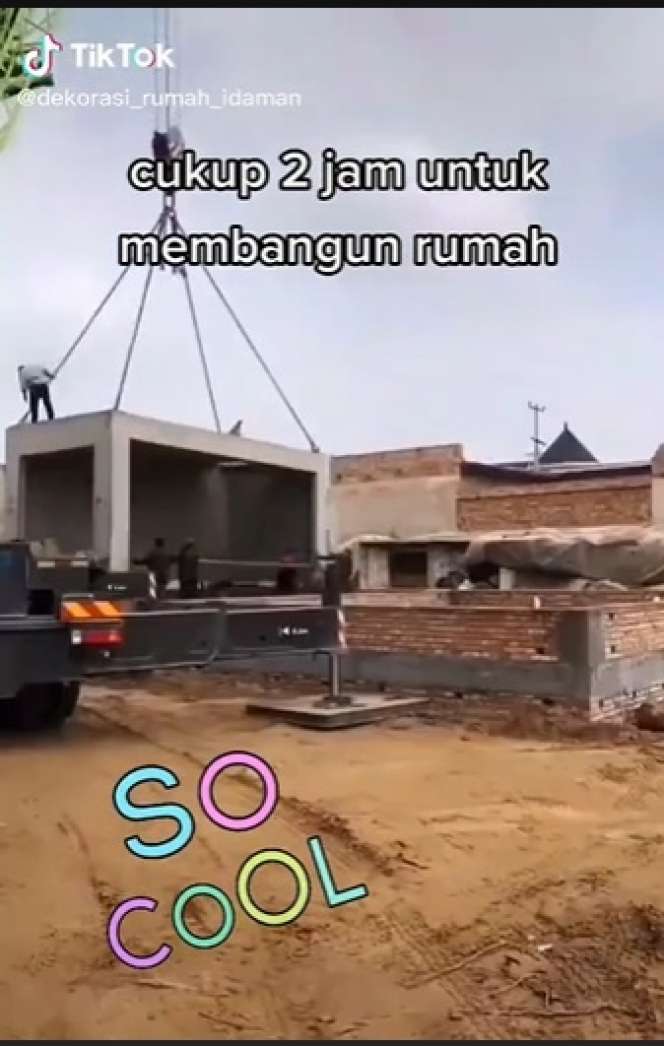 Tak Perlu Waktu Lama, Pembangunan Rumah Ini Hanya Butuh 2 Jam, Hasilnya Boleh Diadu!