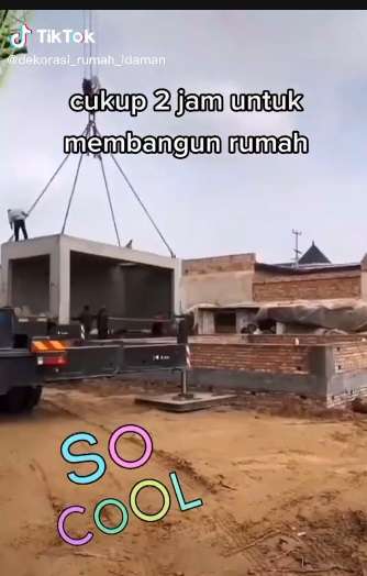 Tak Perlu Waktu Lama, Pembangunan Rumah Ini Hanya Butuh 2 Jam, Hasilnya Boleh Diadu!