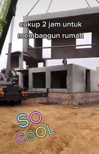 Tak Perlu Waktu Lama, Pembangunan Rumah Ini Hanya Butuh 2 Jam, Hasilnya Boleh Diadu!