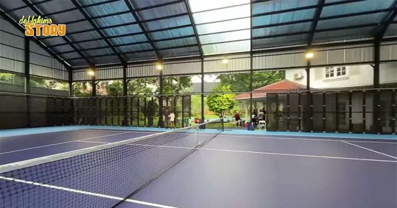 10 Potret Lapangan Tenis Pribadi Raffi Ahmad di Andara, Super Mewah, Tempat Berkumpul Para Artis!