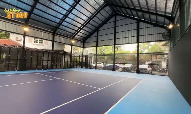 10 Potret Lapangan Tenis Pribadi Raffi Ahmad di Andara, Super Mewah, Tempat Berkumpul Para Artis!