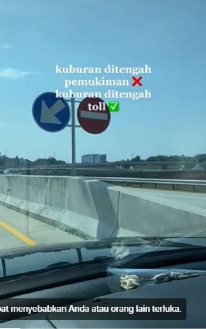 Viral Penampakan Ribuan Kuburan di Tengah Jalan Tol Cibubur, Bikin Geger Netizen, Ini 8 Potretnya Bikin Ngeri