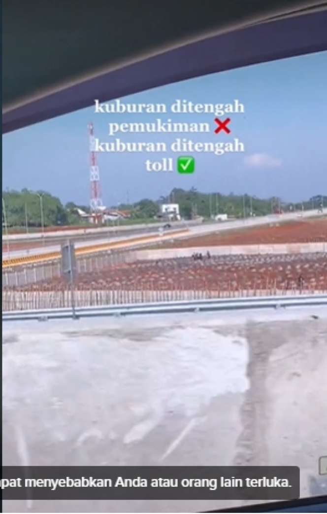 Viral Penampakan Ribuan Kuburan di Tengah Jalan Tol Cibubur, Bikin Geger Netizen, Ini 8 Potretnya Bikin Ngeri